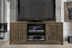 TV console Seared Oak